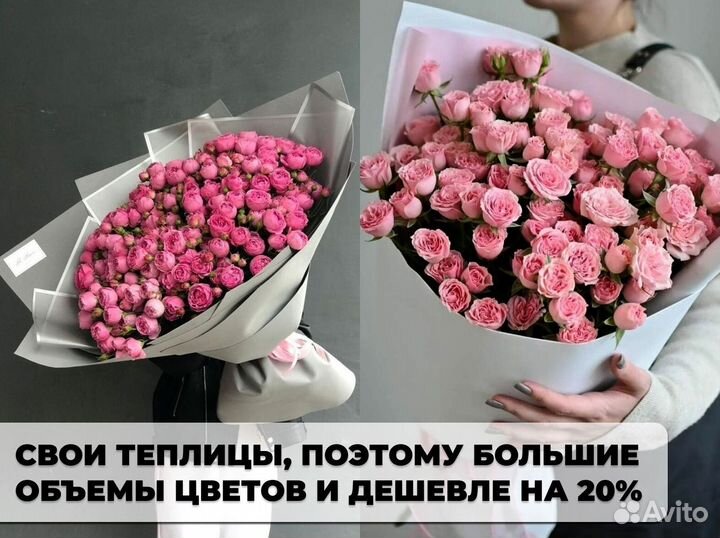 Букет из 51 кустовой розы