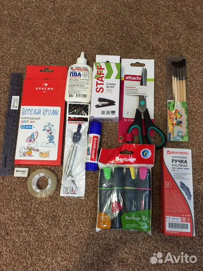 Канцелярия наборы и отдельно. Для школы и офиса