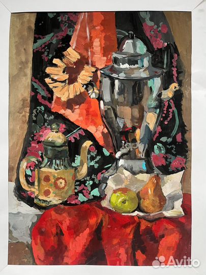 Натюрморт гуашью А2