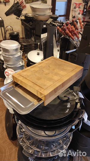 Доска разделочная торц. с емкостью