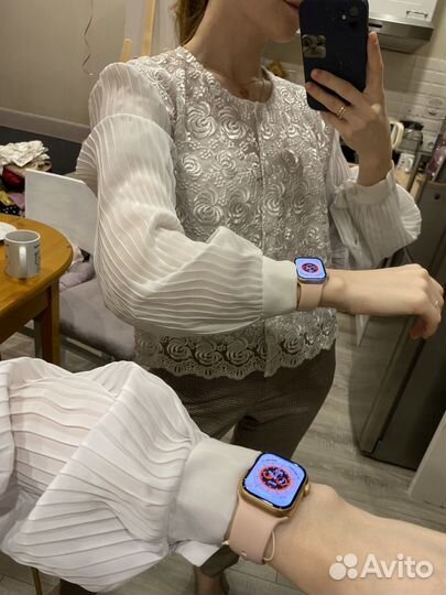 Винтажная кружевная блузка