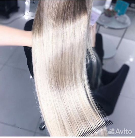 Волосы на заколках