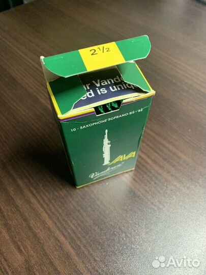 Трости для сопрано саксофона 2,5 vandoren java