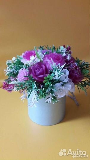 Букет из мыльных цветов