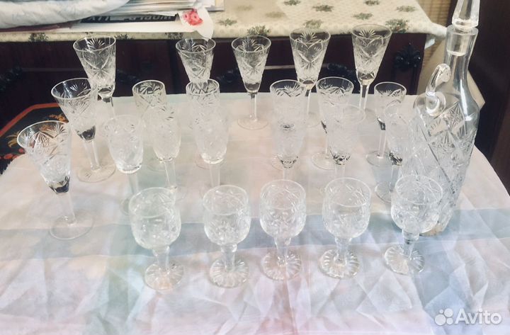 Фужеры хрустальные СССР