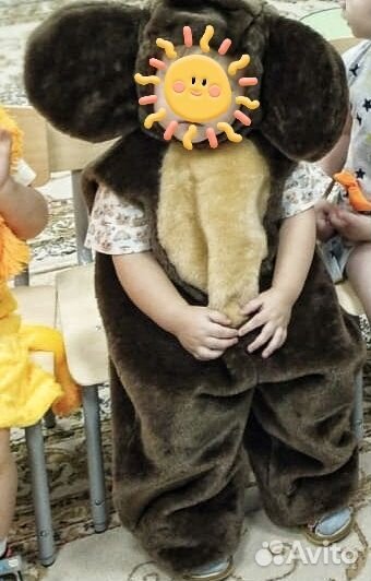 Костюм Чебурашки на 2 года 86-92
