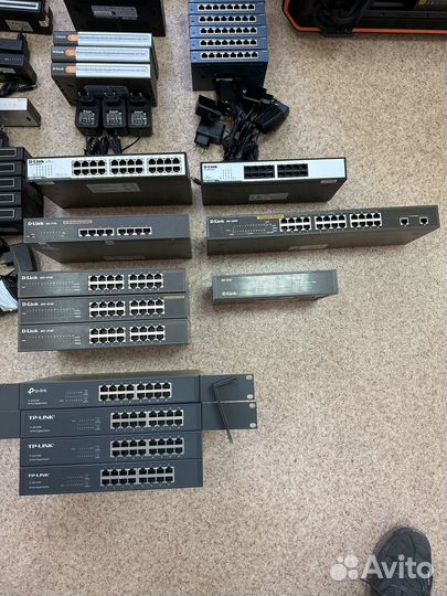 35 Коммутаторов D-Link TP-Link б/у