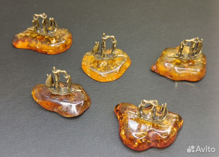 Фигурка статуэтка бронза янтарь мини разные