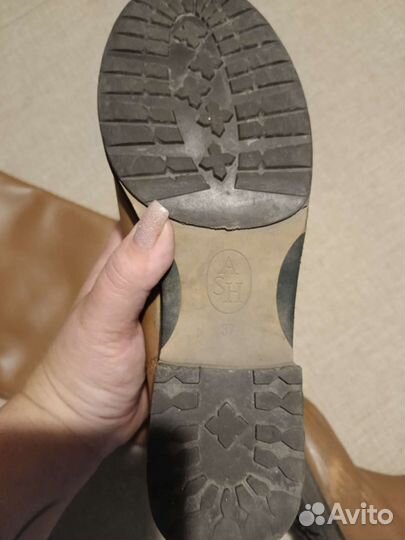Сапоги женские 37 размер натуральная кожа
