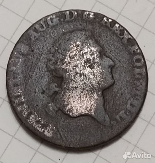 Польша 3 гроша 1783. Медь