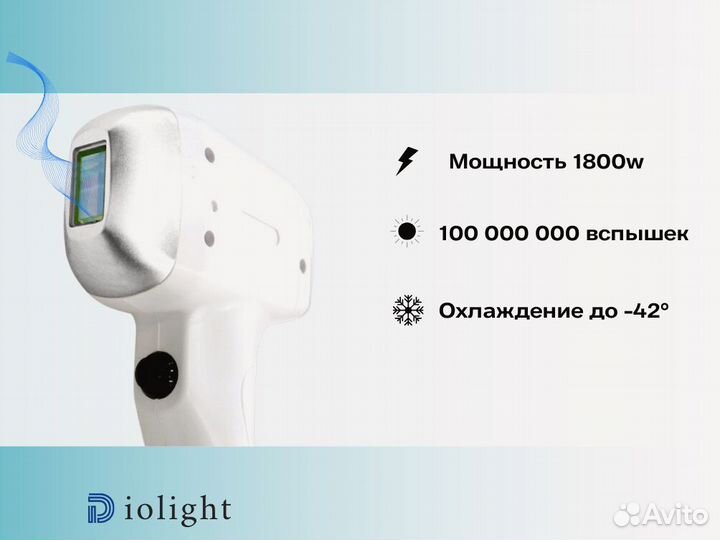 Лазерный аппарат diolight UltraOne 1800dp, рассрочка