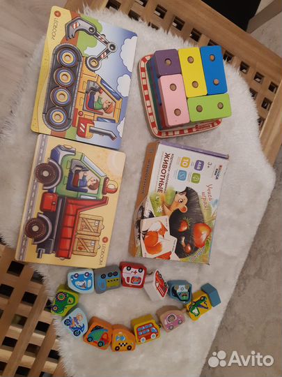 Деревянные игрушки пакетом