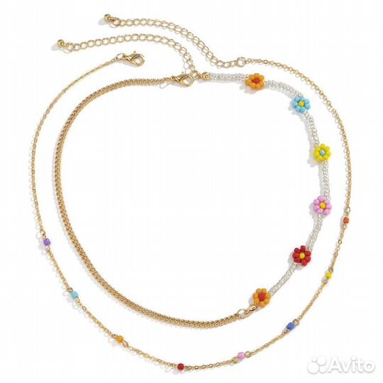 Многослойное колье 