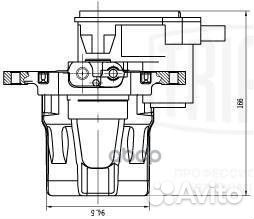 Суппорт торм. для а/м Hyundai i40 (11) /Kia Optima