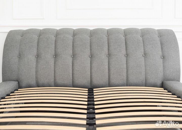 Кровать 160х200 c подъемным механизмом рогожка