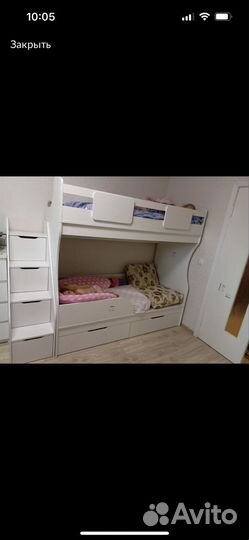 Двухъярусная кровать детская