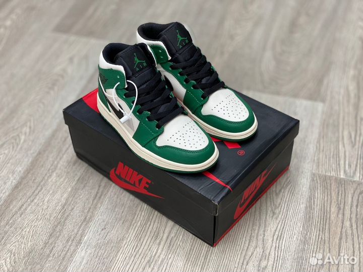 Кроссовки Air Jordan 1 Pine Green (36-45)