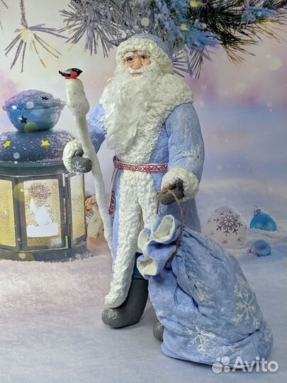 Дед мороз из ваты под ёлку