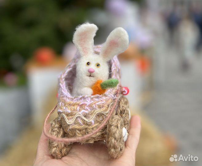 Мягкая игрушка заяц кролик подарок ручной работы