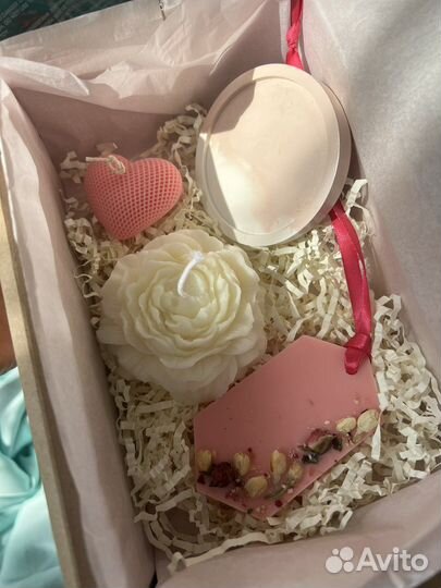 Свечи ручной работы пионы