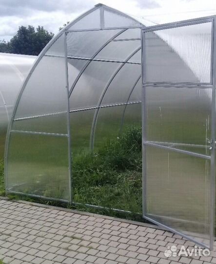 Теплица капля поликарбонат бу.3 на 12
