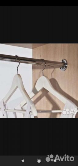 Труба хром, штанга для шкафов