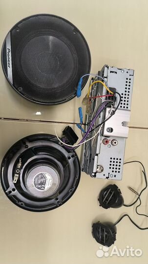 Магнитола pioneer MVH-S100UBG и динамики