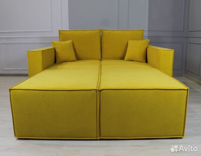 Диван кровать Лофт Желтый 1200мм в наличии