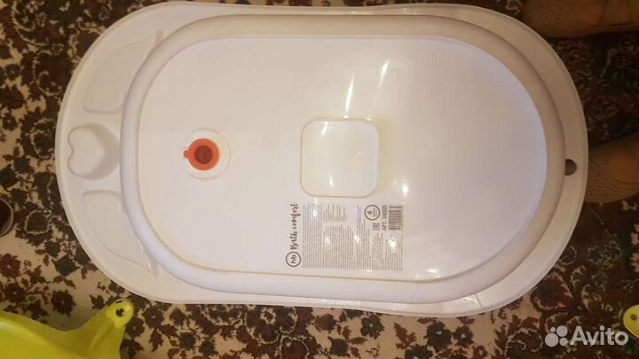 Ванночка для купания плюс горка, стульчик и круг в