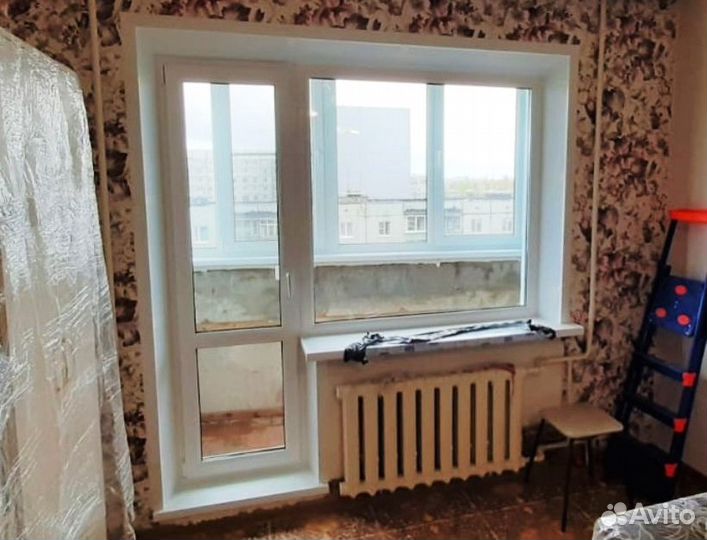 Окно с балконной дверью