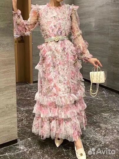 Платье zimmermann нежная пышная