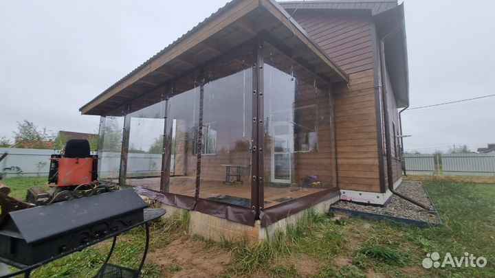 Мягкие окна для беседок под ключ