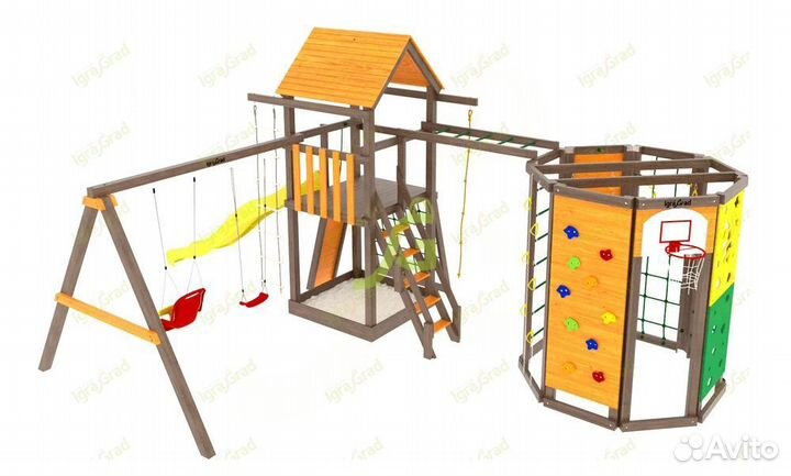 Детская площадка Панда Фани Gride с WorkOut