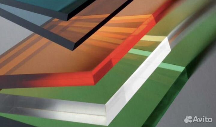 Монолитный поликарбонат прозрачный, цветной