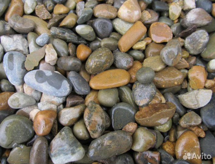 Щебень из гравия. Гравий. Песок