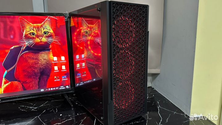Игровой Компьютер Red&Black (RX 570+I5 6gen)