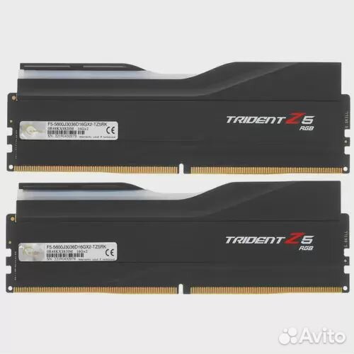 Оперативная память 32 Gb 5600 MHz G.Skill trident