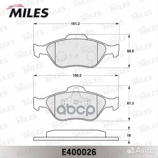 Колодки тормозные ford fiesta 9501/01/fusion