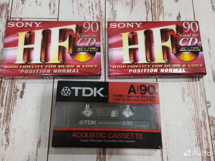 Аудиокассеты Sony, TDK новые