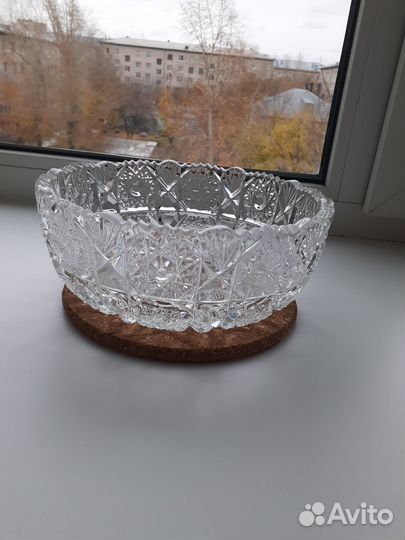 Салатница хрустальная СССР