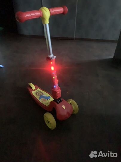 Самокат детский трехколесный бу