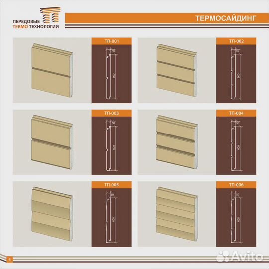 Термопанели Термосайдинг от Производителя