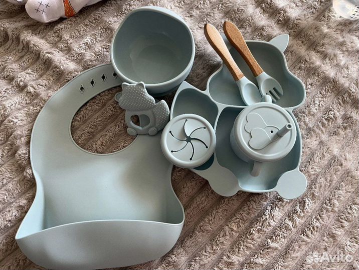 Детская силиконовая посуда