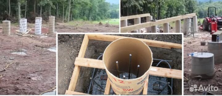 Свайный фундамент. Опалубка. Магнитогорск