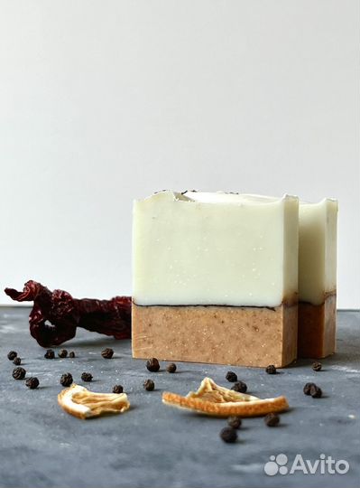 Мыло ручной работы Грейпфрут и черный перец