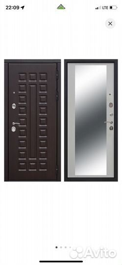 Дверь входная 12 см, 960 мм, правая