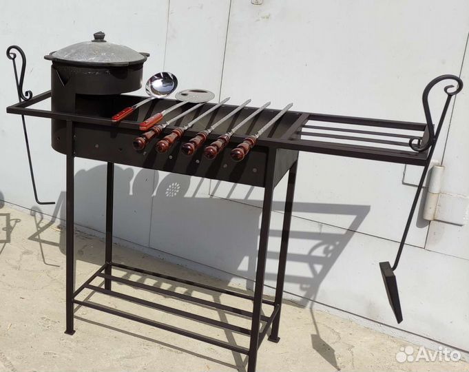 Мангал с очагом комплект 6 литров