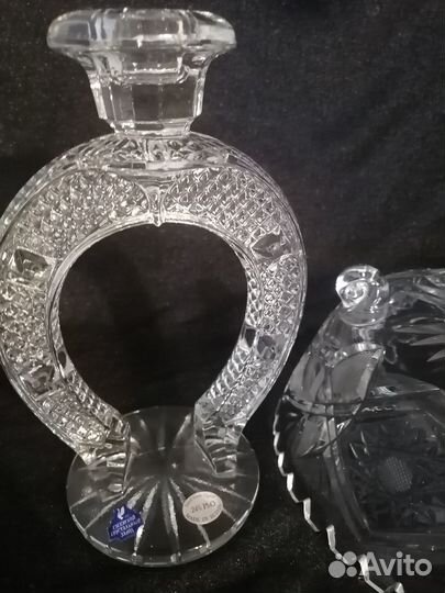 Ваза Nachtmann, хрустальный подсвечник