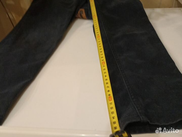 Джинсы хлопок на мальчика синие 8-9 лет