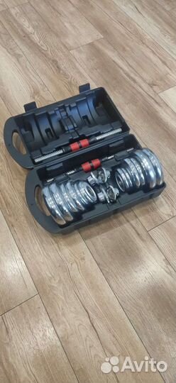 Новые гантели в чемодане 20кг